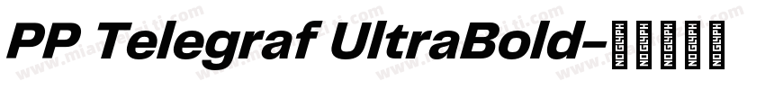 PP Telegraf UltraBold字体转换
